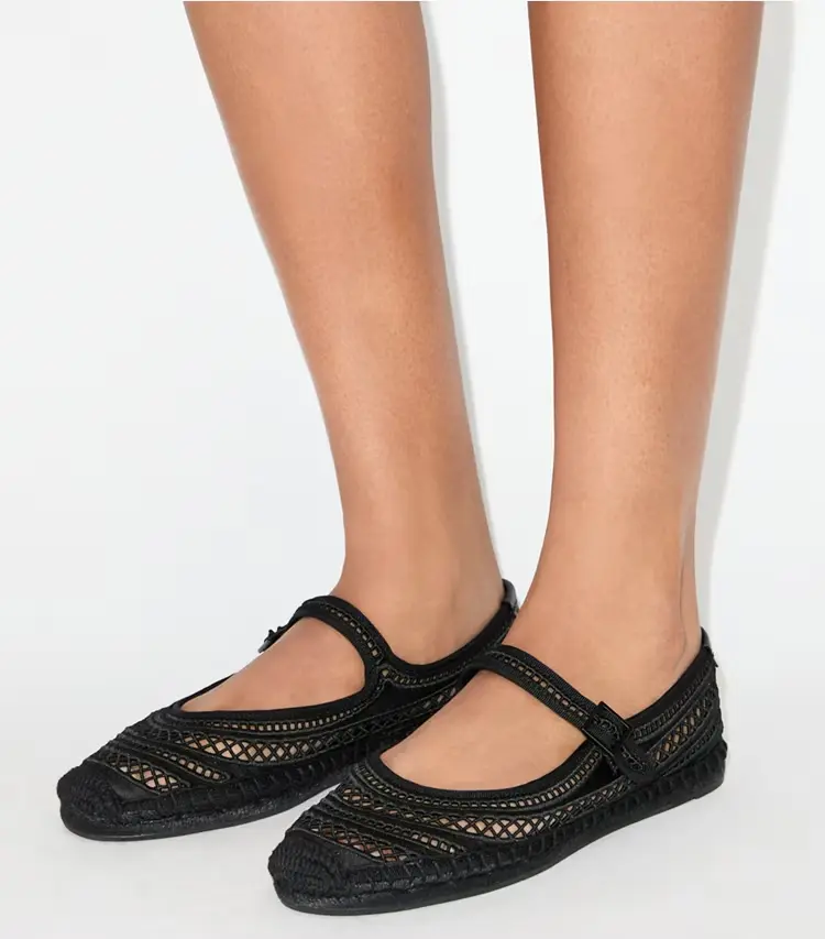 Open Weave Mary Jane Espadrille - Image 2