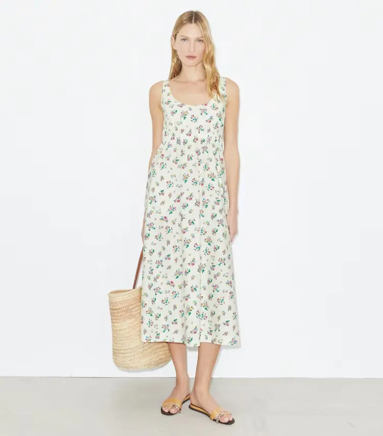 Bonded Poplin Dress - Image 2