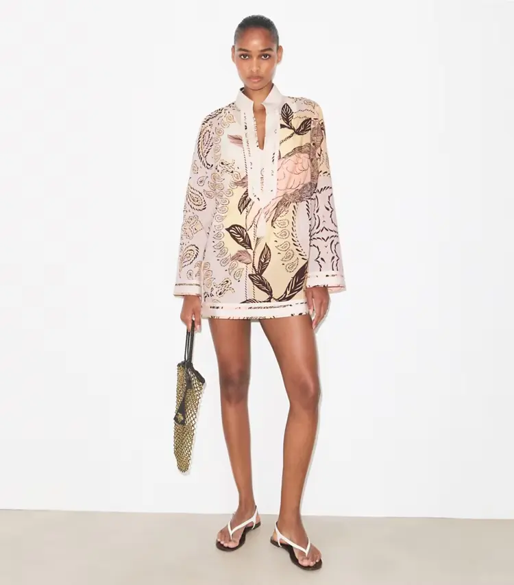 Printed Cotton Tory Tunic - Image 3