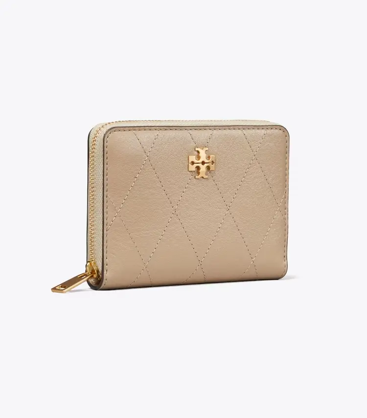 Small Charlie Quilted Zip-Around Wallet
