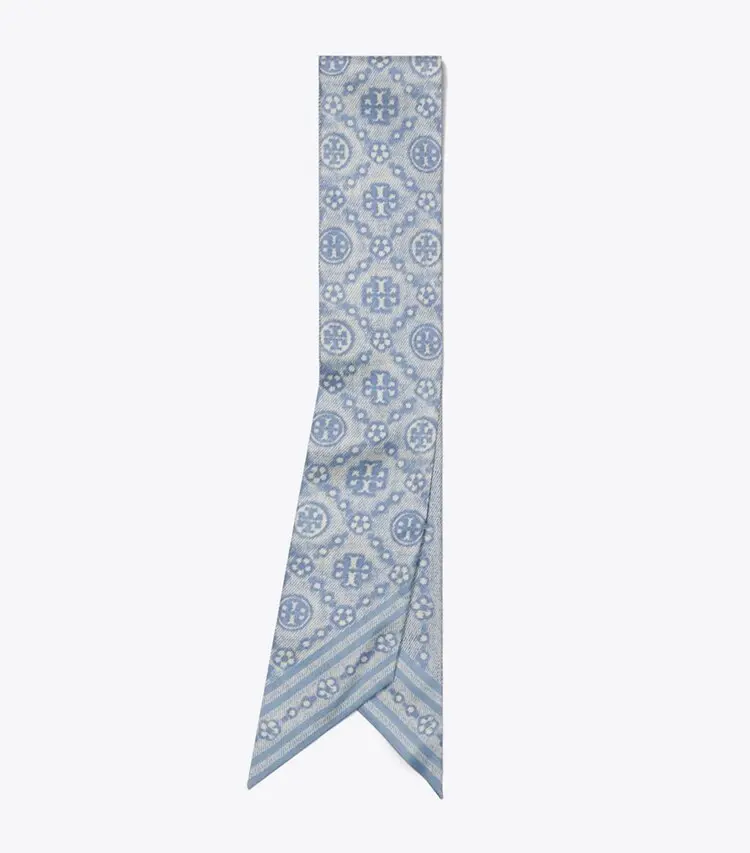 T Monogram Silk Ribbon Tie - Image 3