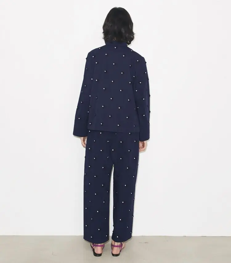 Embellished Cotton Pant - Image 3