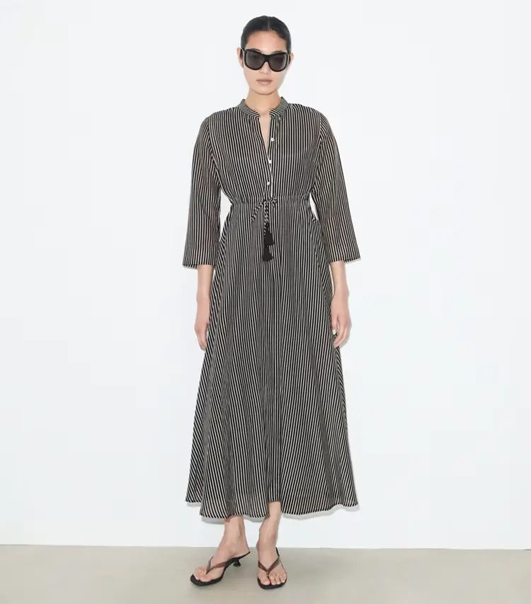 Striped Cotton Dress - Image 2