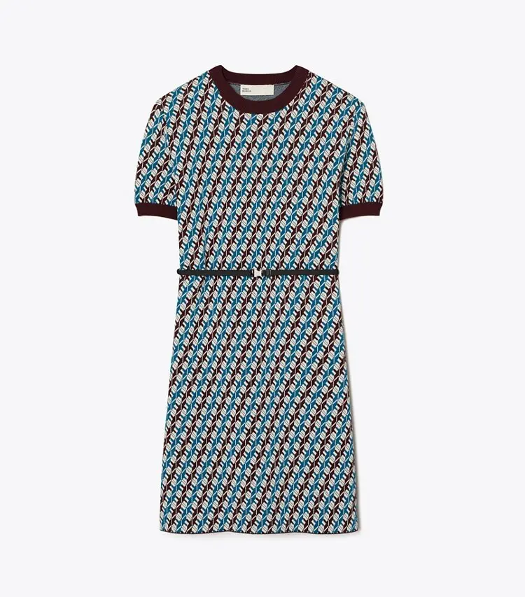 Jacquard Sweater Dress