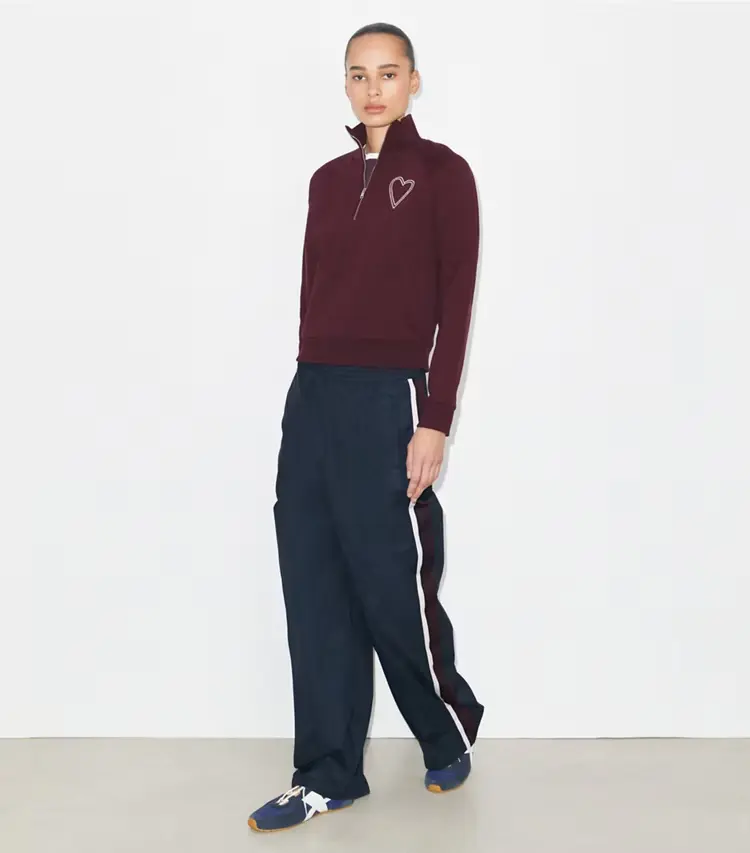 Wide-Leg Nylon Track Pant - Image 2