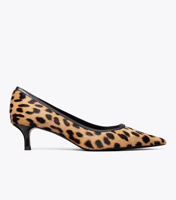Double T Buckle Kitten Heel Pump - Image 2