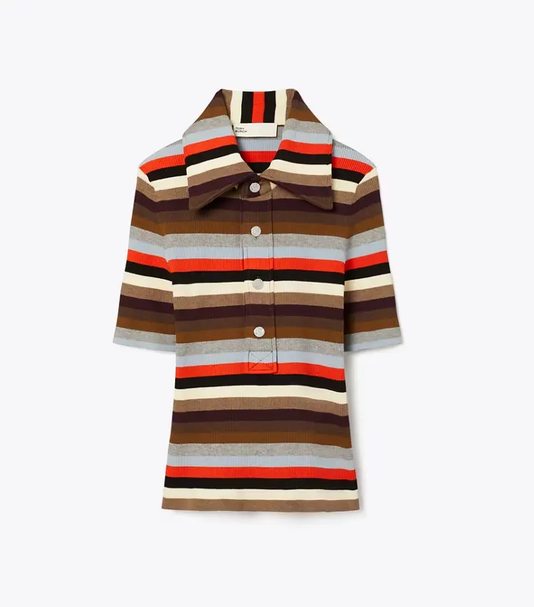 Viscose Ribbed Polo