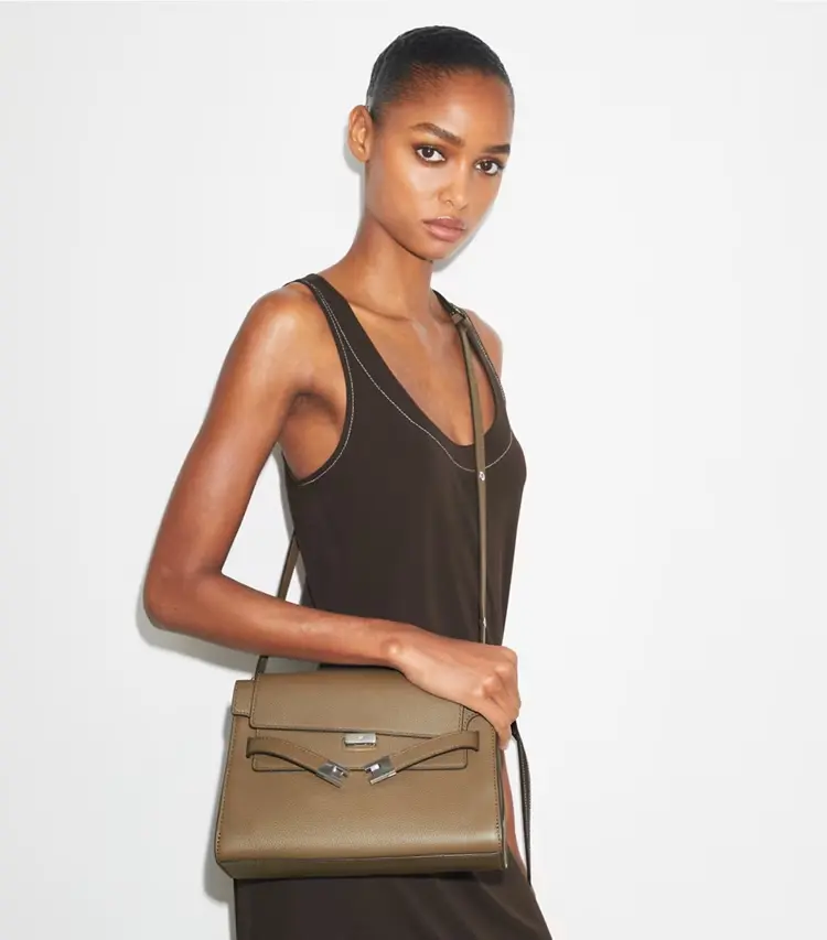 Lee Radziwill Pebbled Shoulder Bag - Image 3