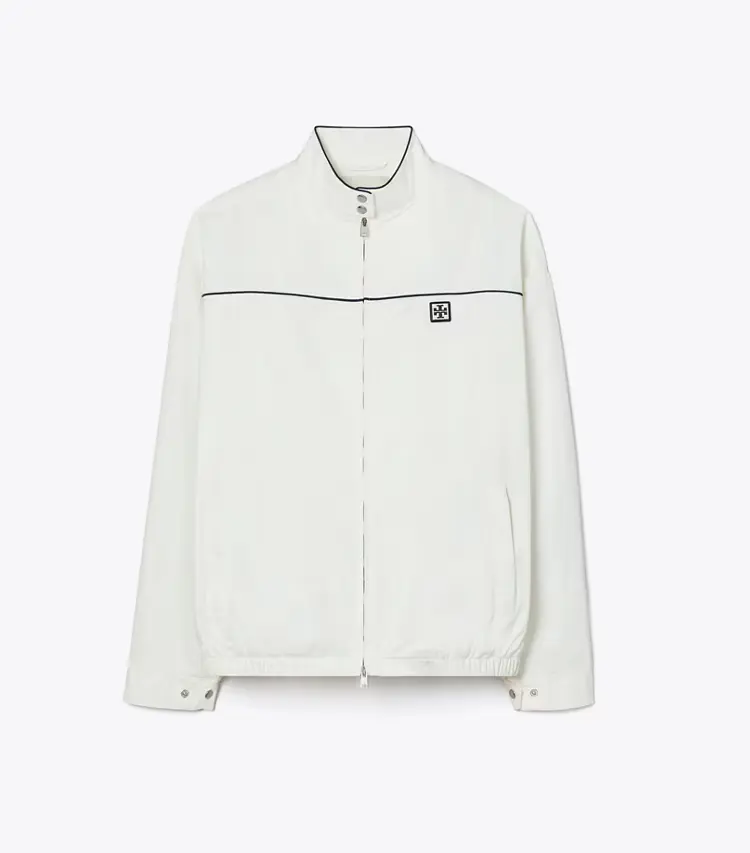 Oversized Nylon Tennis Jacket