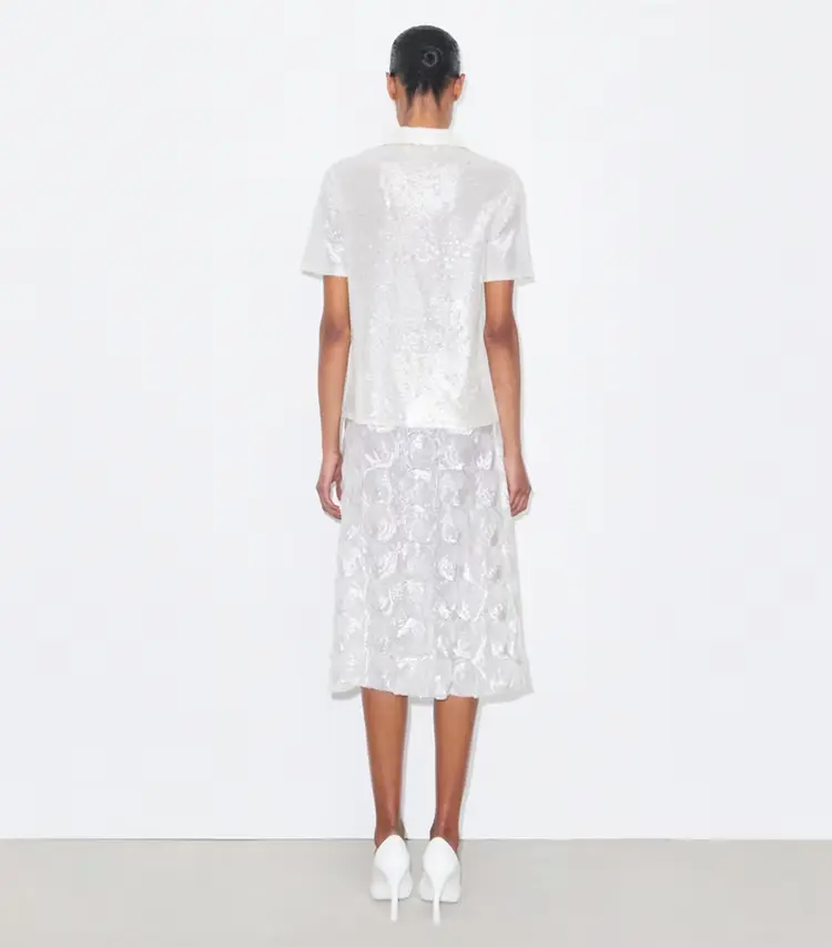 Embellished Sequin Skirt - Image 3