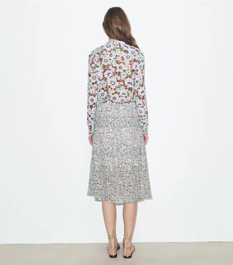 Viscose Pleated Skirt - Image 3