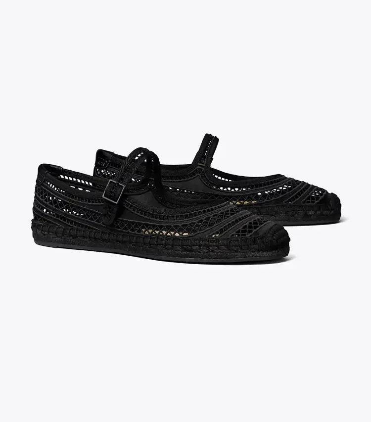 Open Weave Mary Jane Espadrille