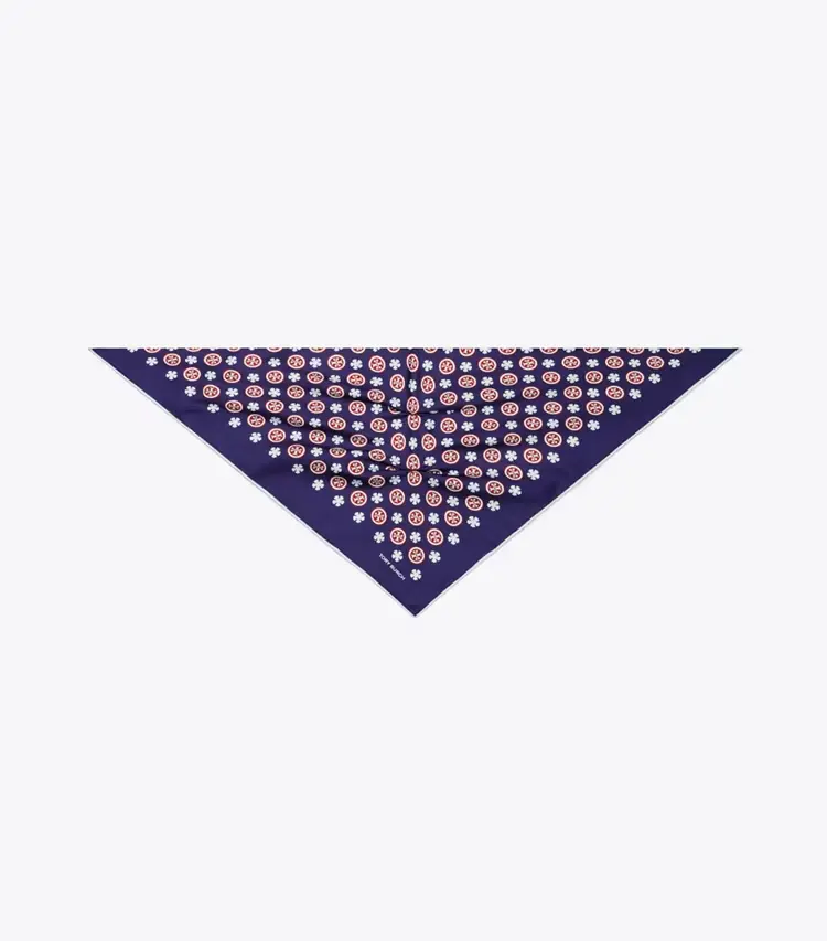 Floral Logo Triangle Scarf