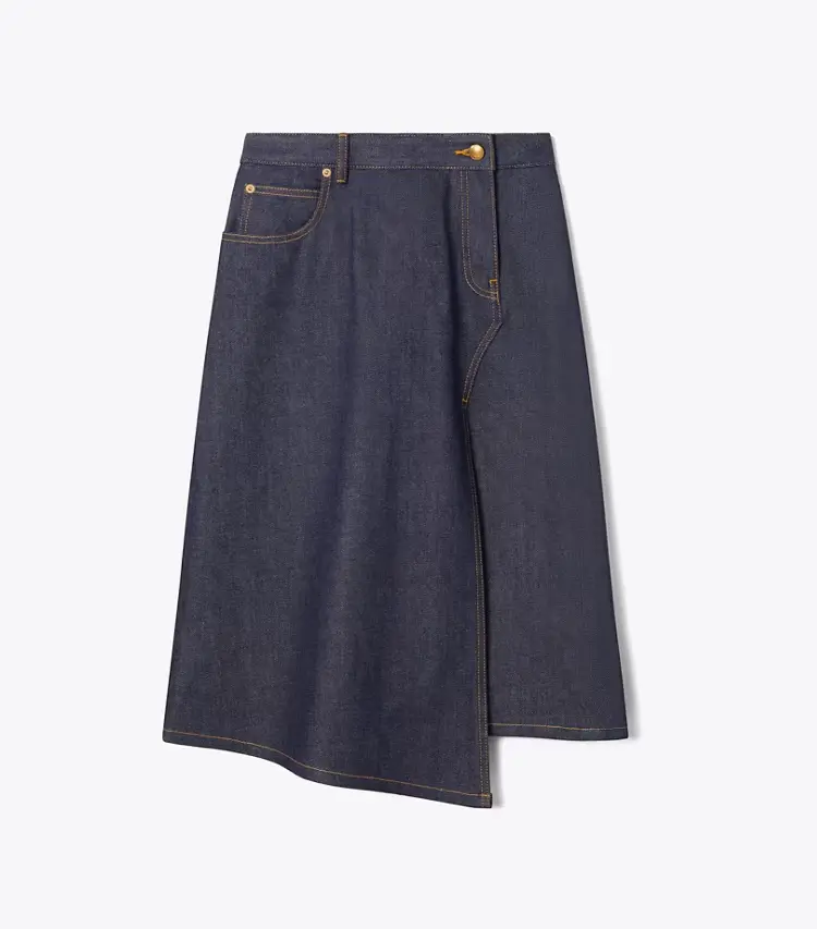 Cotton Denim Skirt