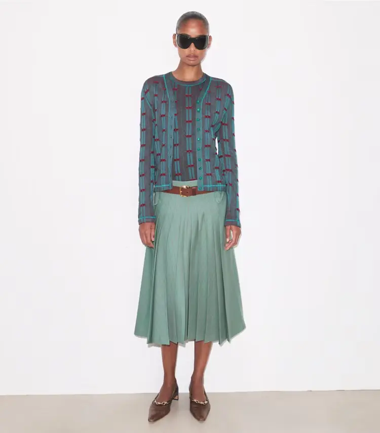 Ribbed Viscose Cardigan - Image 3