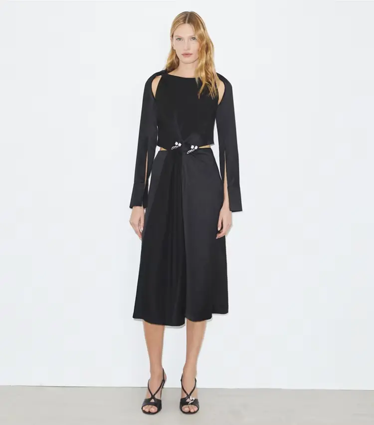 Twisted Viscose Dress - Image 2