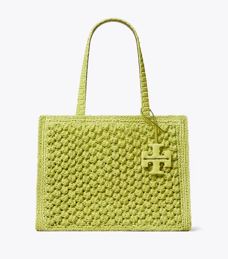 Small Ella Hand-Crocheted Popcorn Tote - Image 3