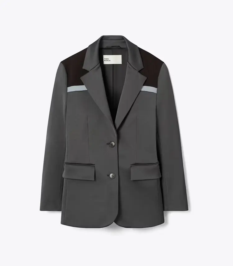 Colorblock Stretch Blazer