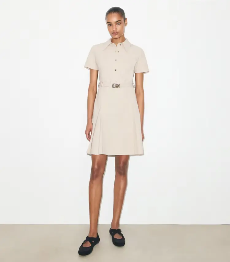 Short-Sleeve Pleated Golf Dress - Image 3