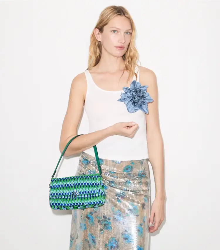 Small Charlie Beaded Shoulder Bag - Image 2