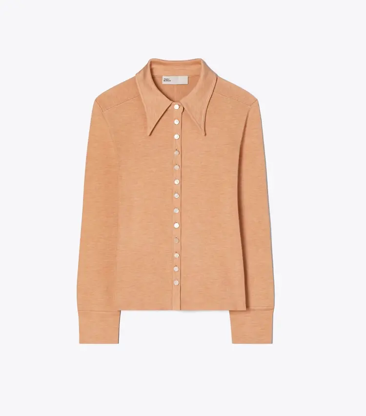 Silk Polo Cardigan