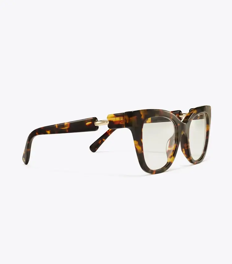 Pierced Oversized Cat-Eye Eyeglasses - Image 2