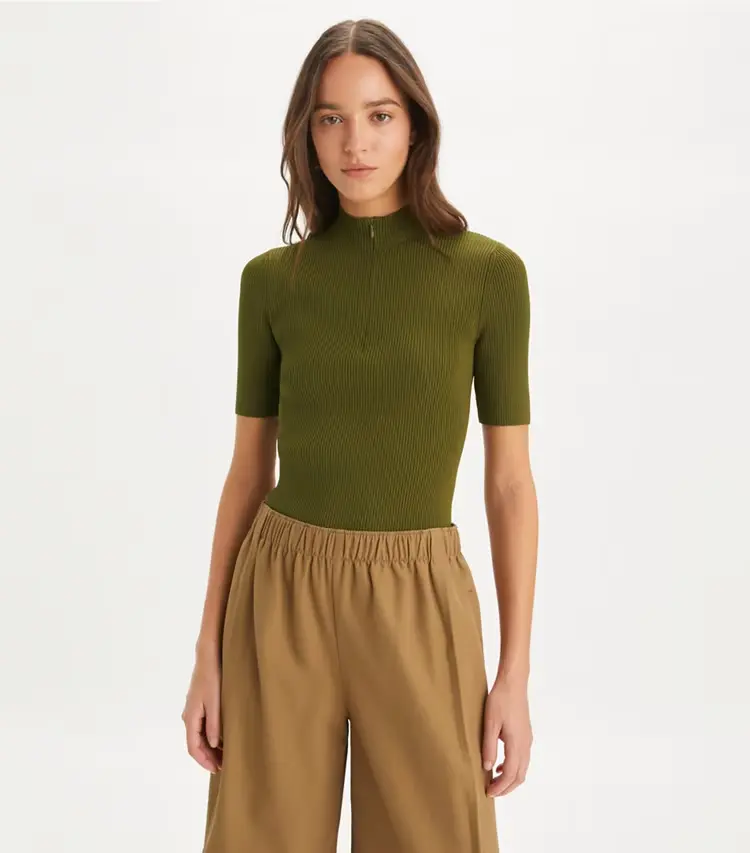 Half-Zip Crewneck Sweater - Image 2