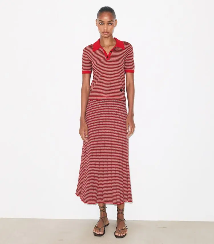 Striped Viscose Polo - Image 3