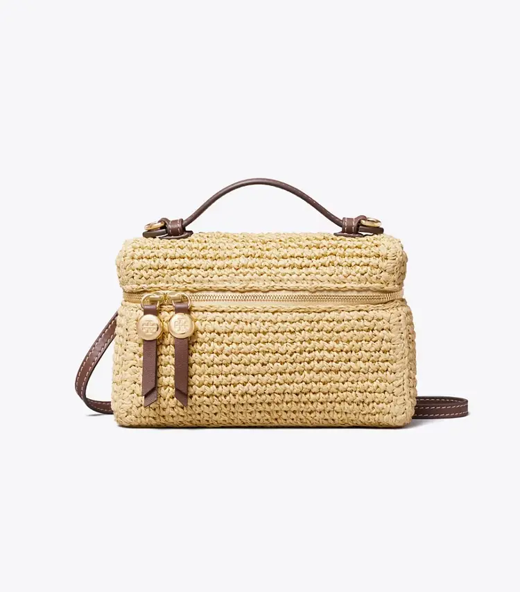 Slim Romy Woven Top Handle Bag - Image 4