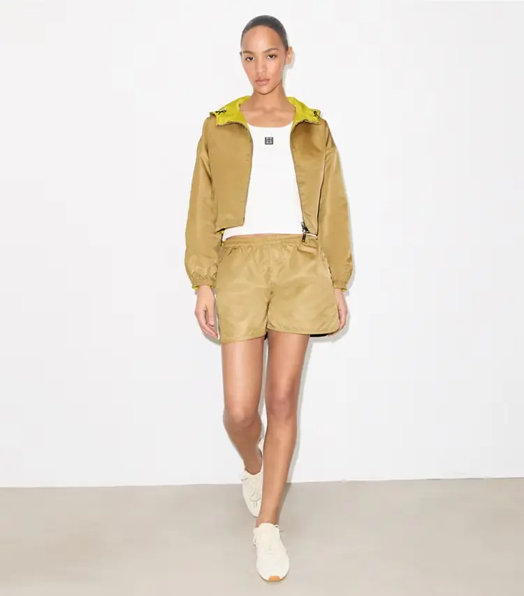 Reversible Cropped Nylon Jacket - Image 3