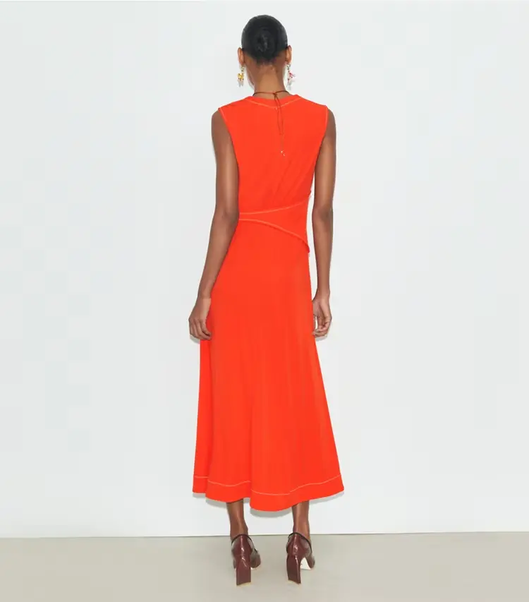 Belted Jersey Dress - Image 3