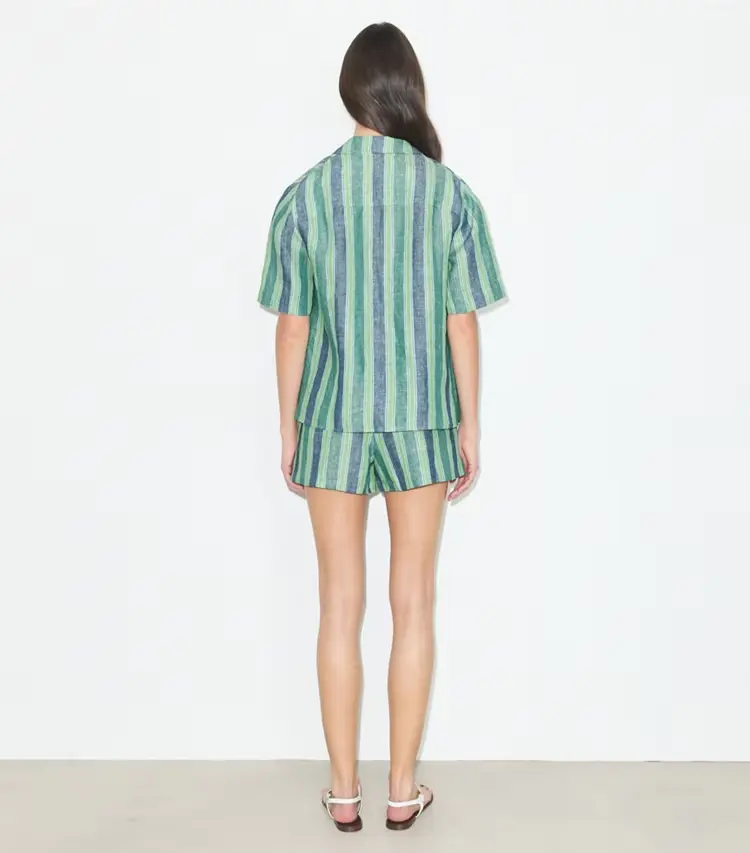 Striped Linen Shorts - Image 3