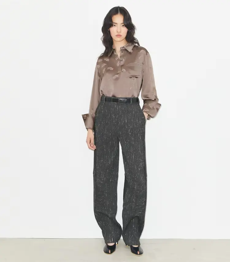 Jacquard Cuffed Shirt - Image 3