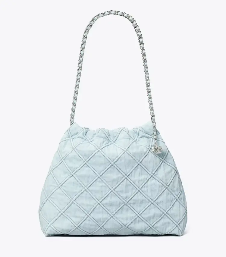 Fleming Soft Denim Hobo Bag - Image 3